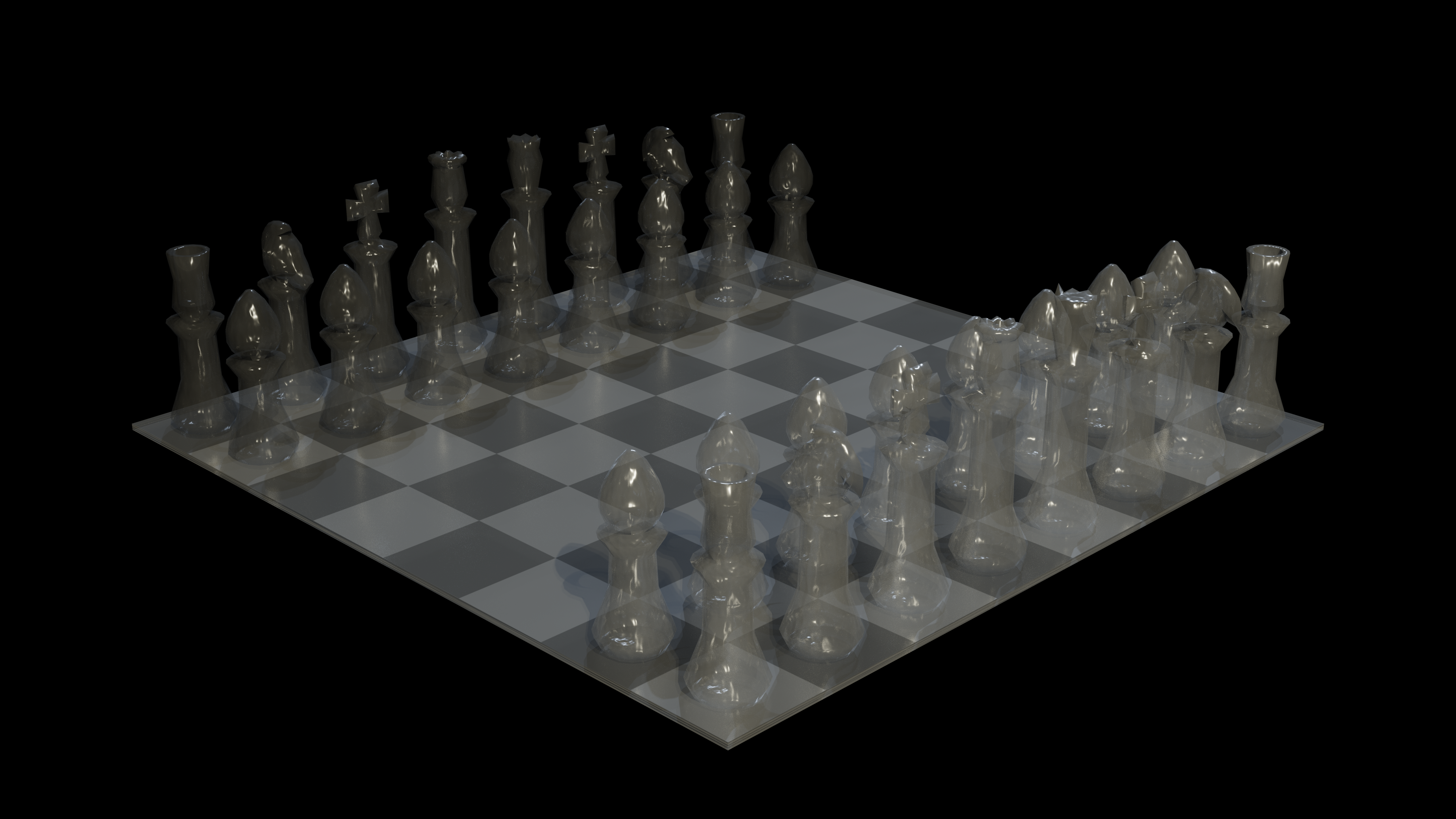 Glass Chess Render